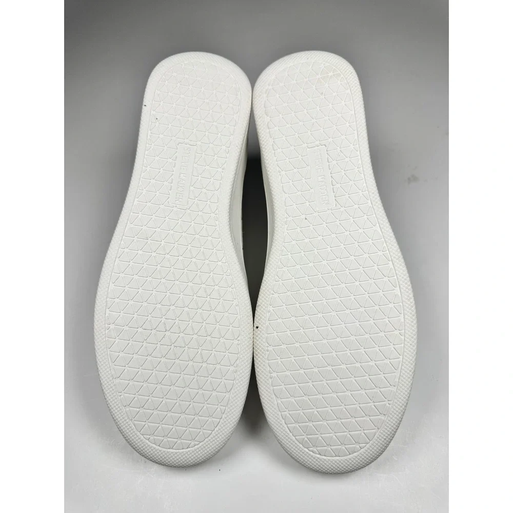 Steve Madden Branson BRAN08S1 Sneakers Womens 10 M White Low Top Slip On Shoes
